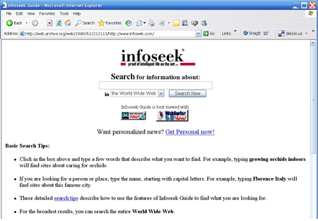 google 1996. And this was all before Google